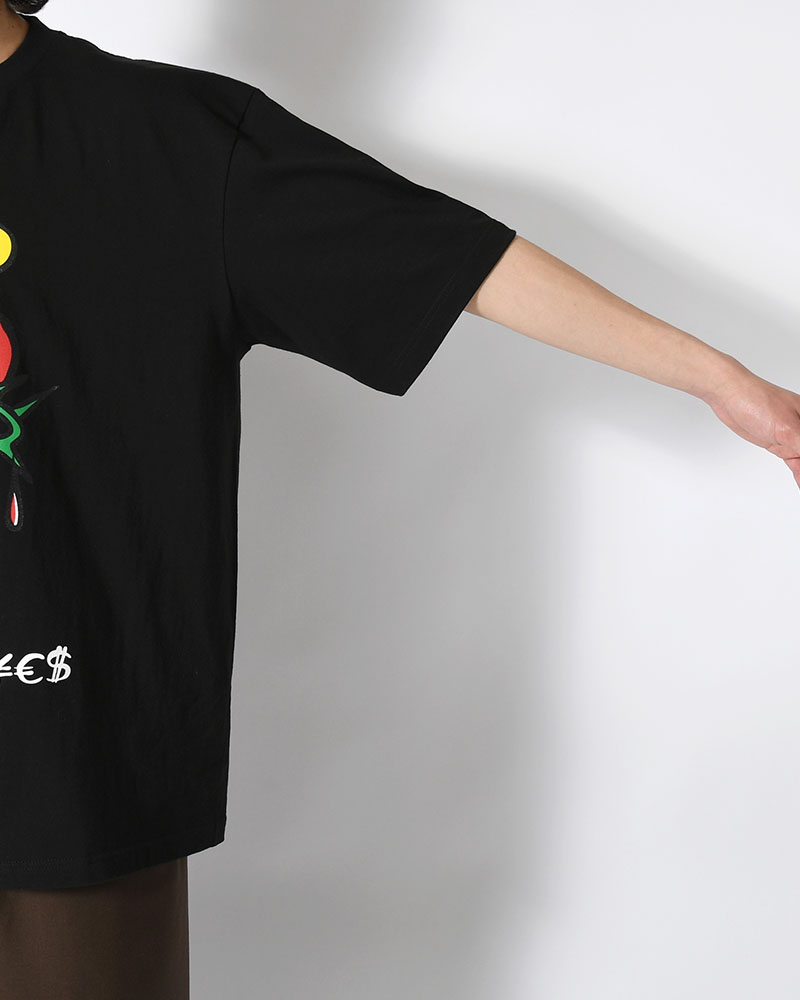 HEART SS TEE BY MEGU -BLACK-