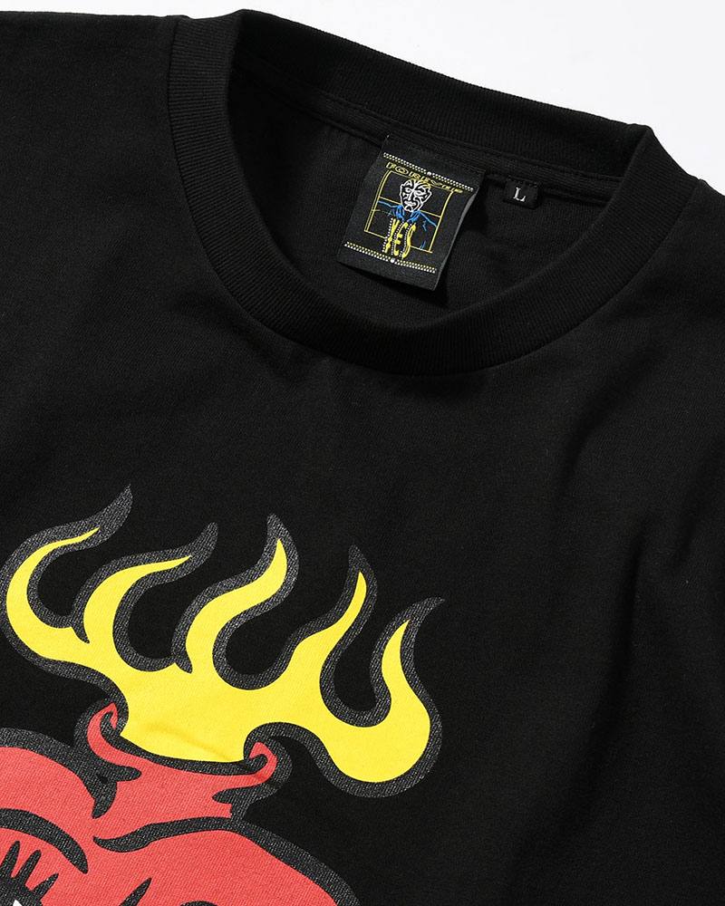 HEART SS TEE BY MEGU -BLACK-