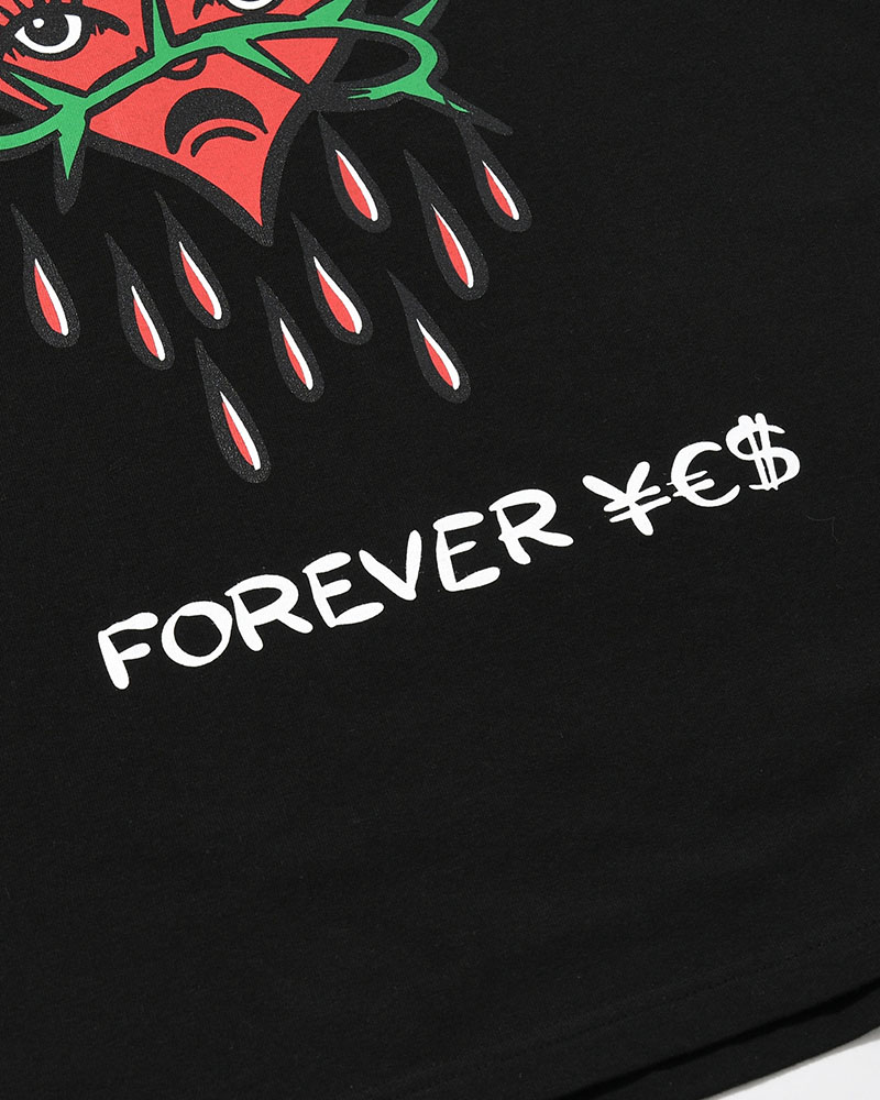 HEART SS TEE BY MEGU -BLACK-