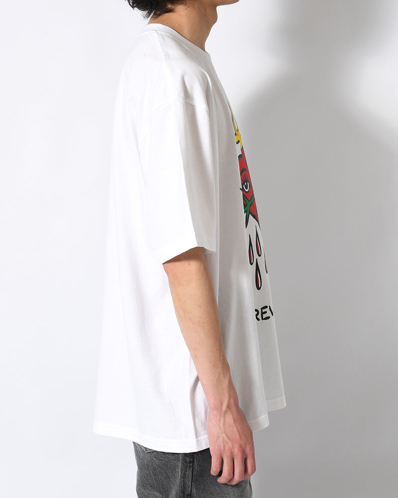 HEART SS TEE BY MEGU -WHITE-