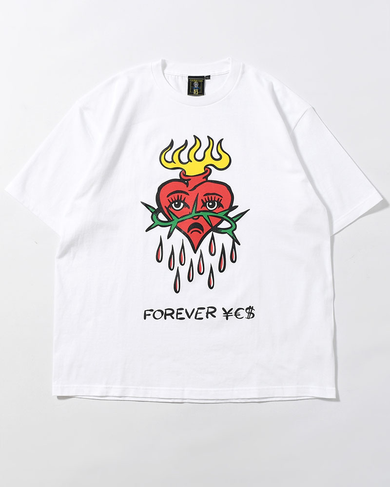 HEART SS TEE BY MEGU -WHITE-