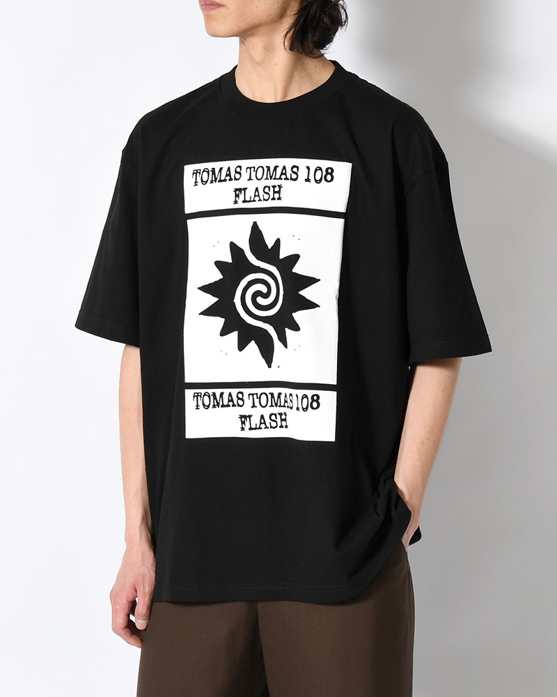 TOMAS SS TEE -BLACK-