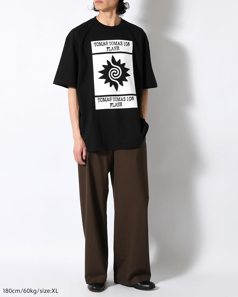 TOMAS SS TEE -BLACK-