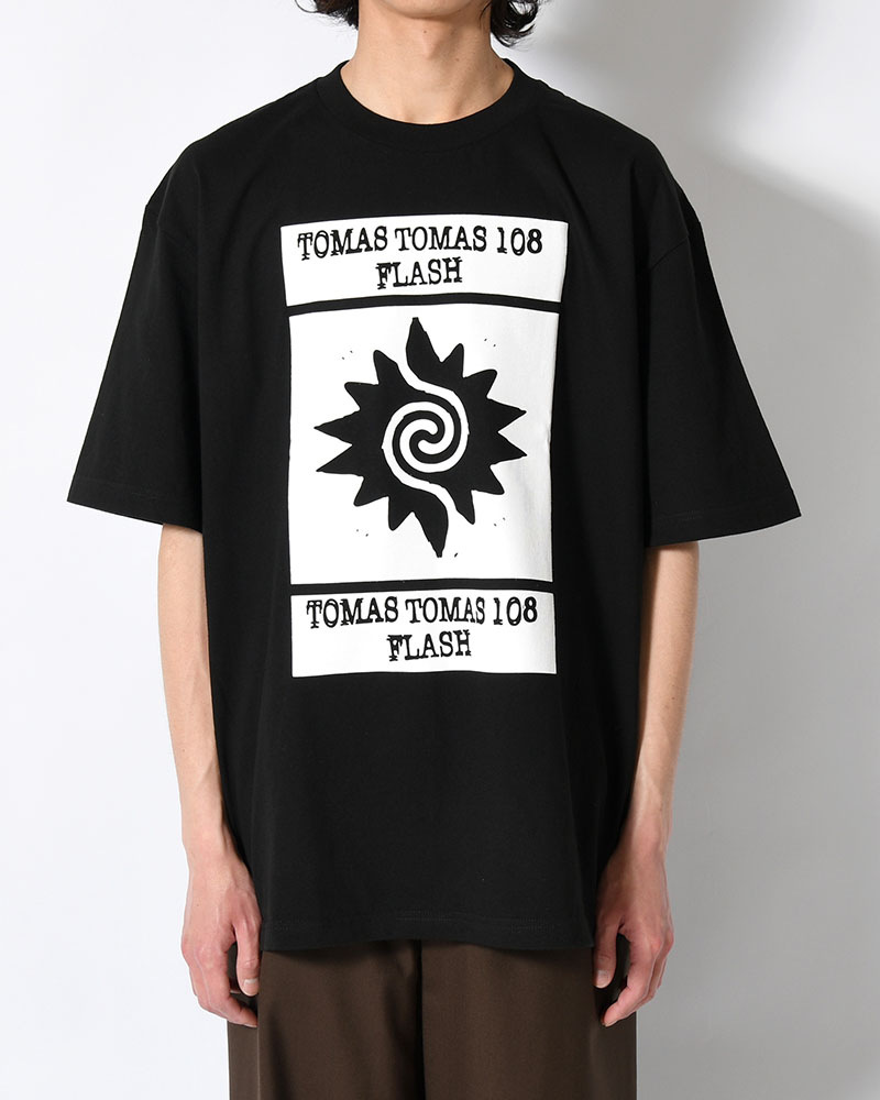 TOMAS SS TEE -BLACK-