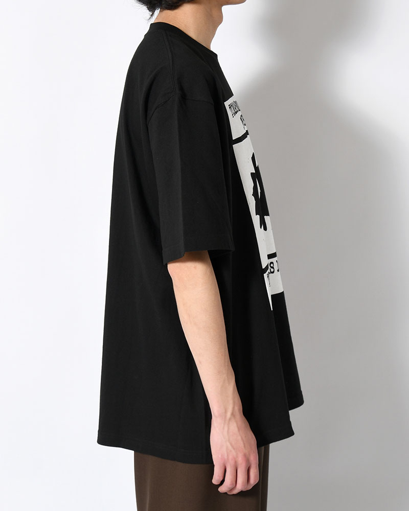 TOMAS SS TEE -BLACK-