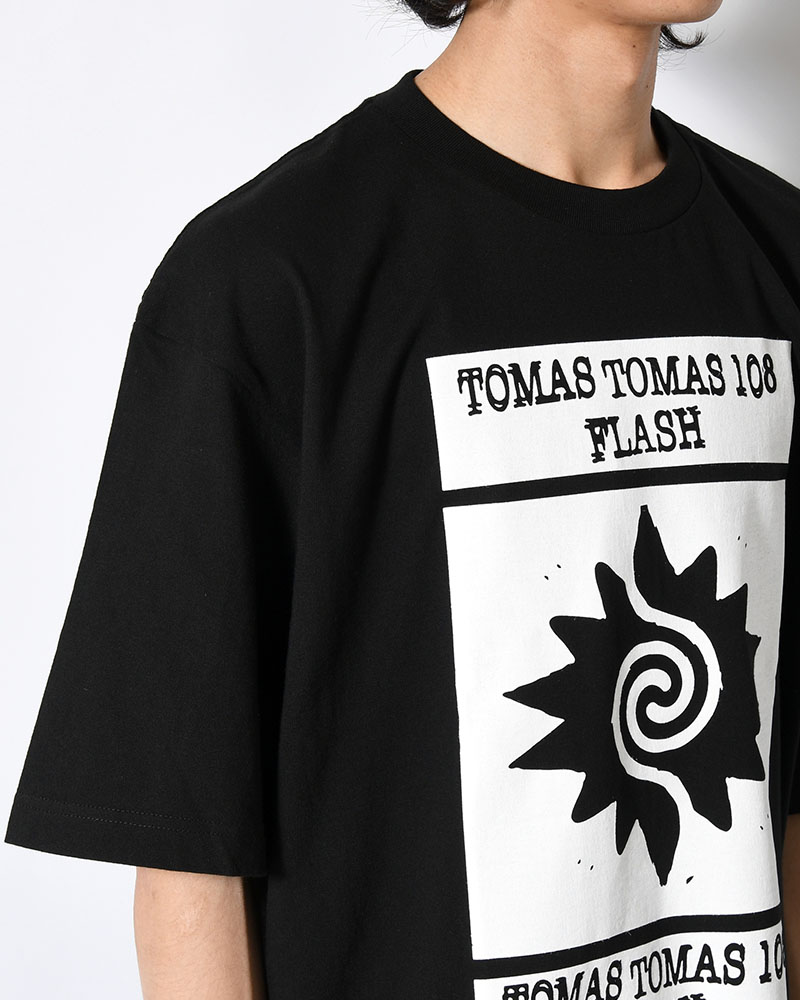 TOMAS SS TEE -BLACK-