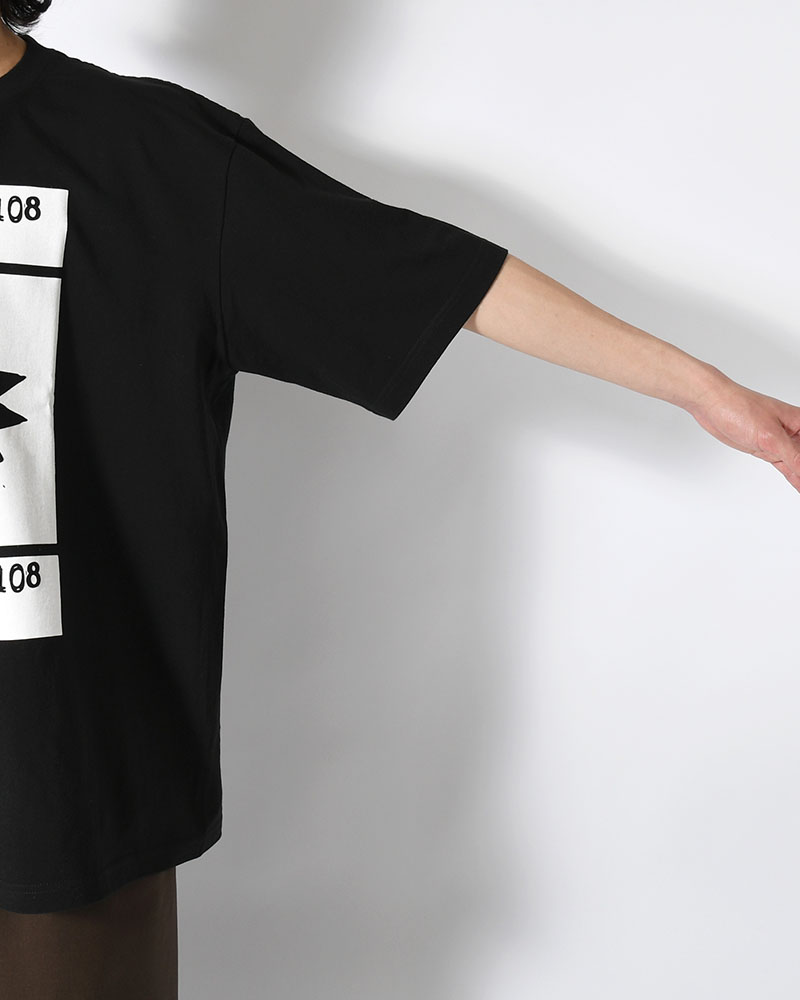 TOMAS SS TEE -BLACK-