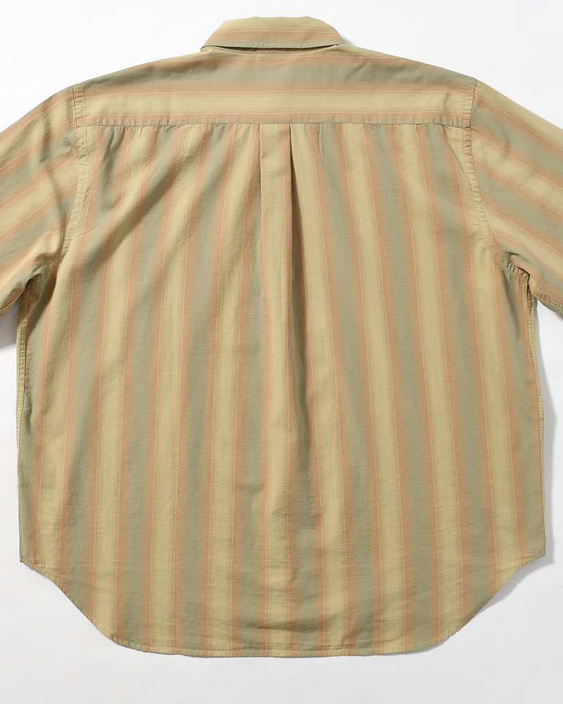 BEN LS SHIRT -GREEN STRIPE-