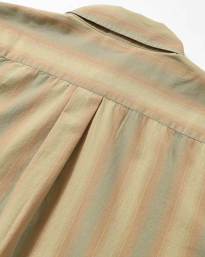 BEN LS SHIRT -GREEN STRIPE-