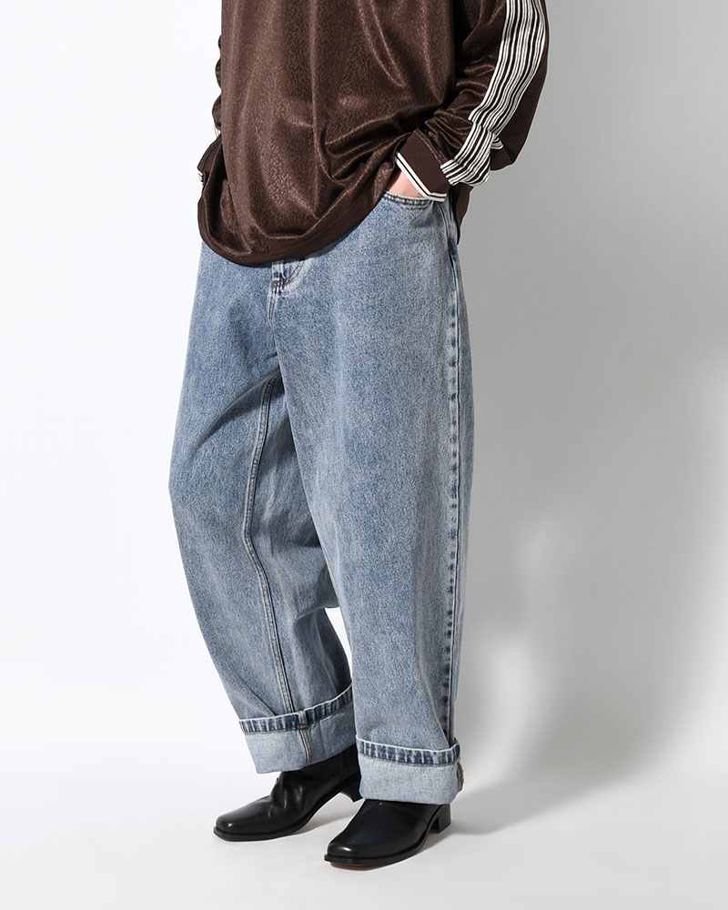 BIG BOY PANTS -HEAVY WASHED BLUE-