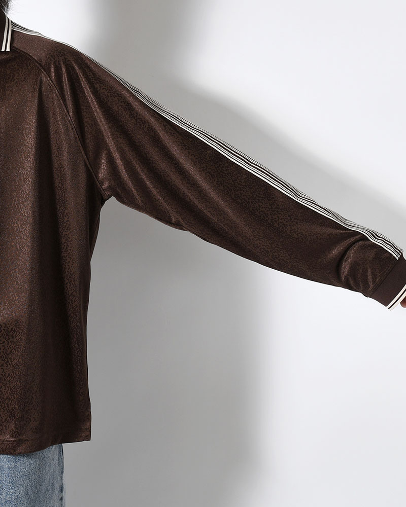 DAVIE LS SHIRT -CHOCOLATE/IVORY-
