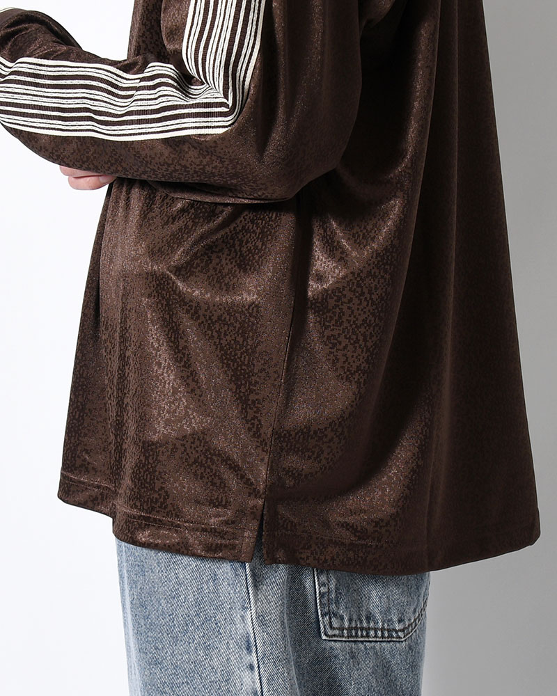 DAVIE LS SHIRT -CHOCOLATE/IVORY-