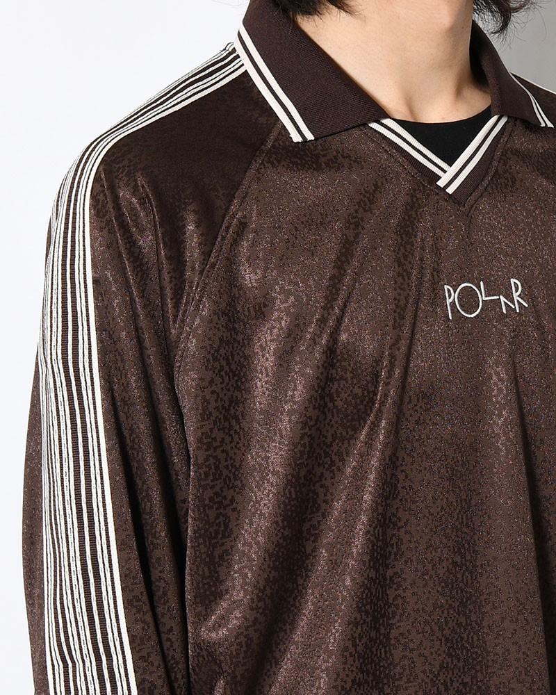 DAVIE LS SHIRT -CHOCOLATE/IVORY-