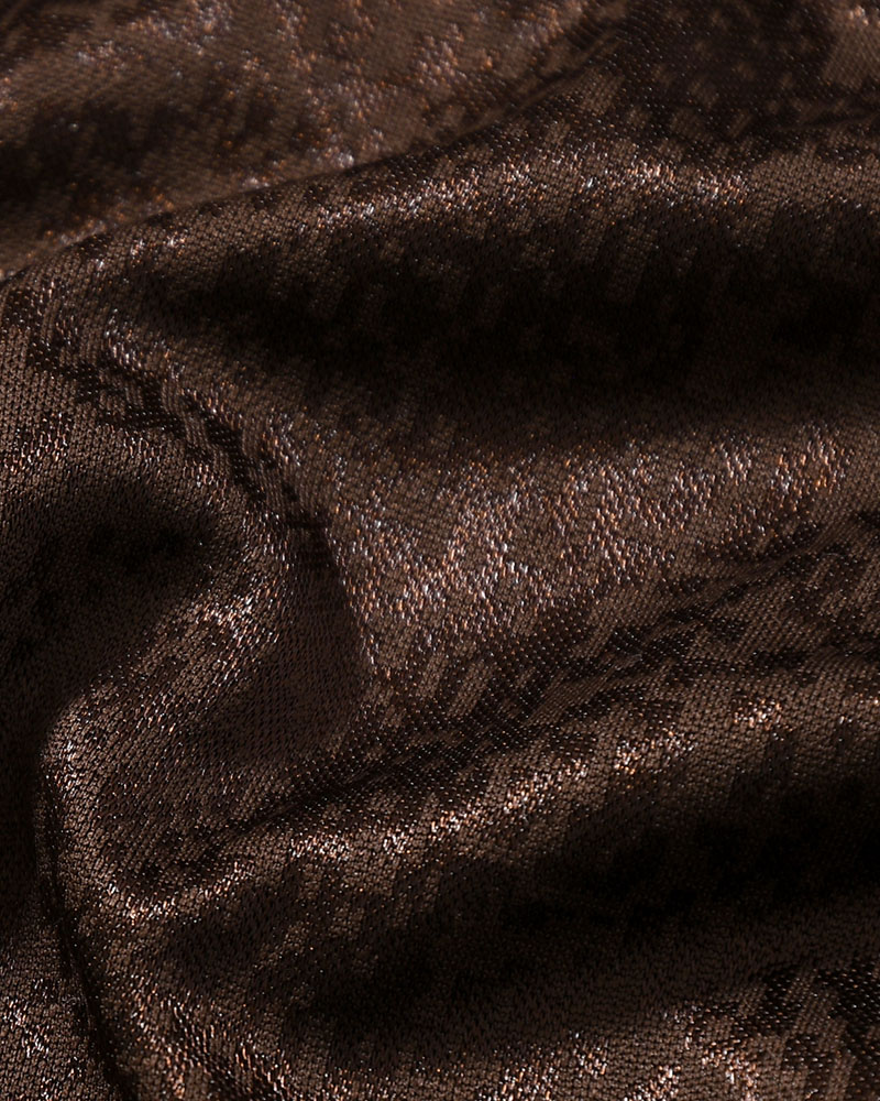 DAVIE LS SHIRT -CHOCOLATE/IVORY-