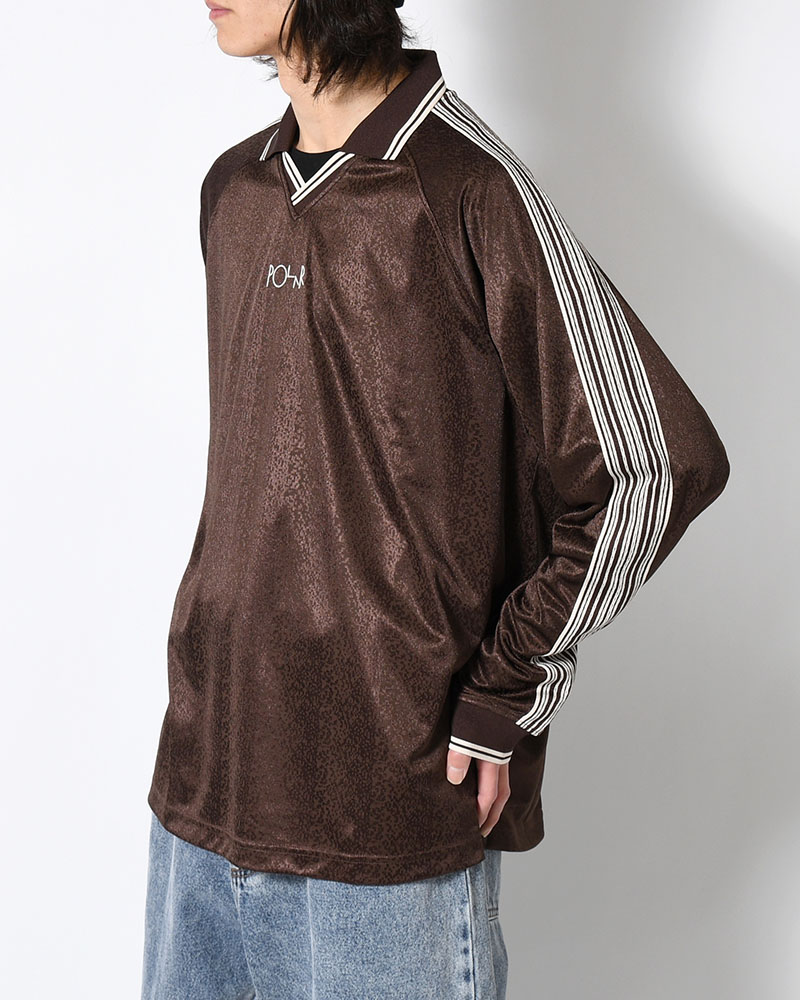 DAVIE LS SHIRT -CHOCOLATE/IVORY-