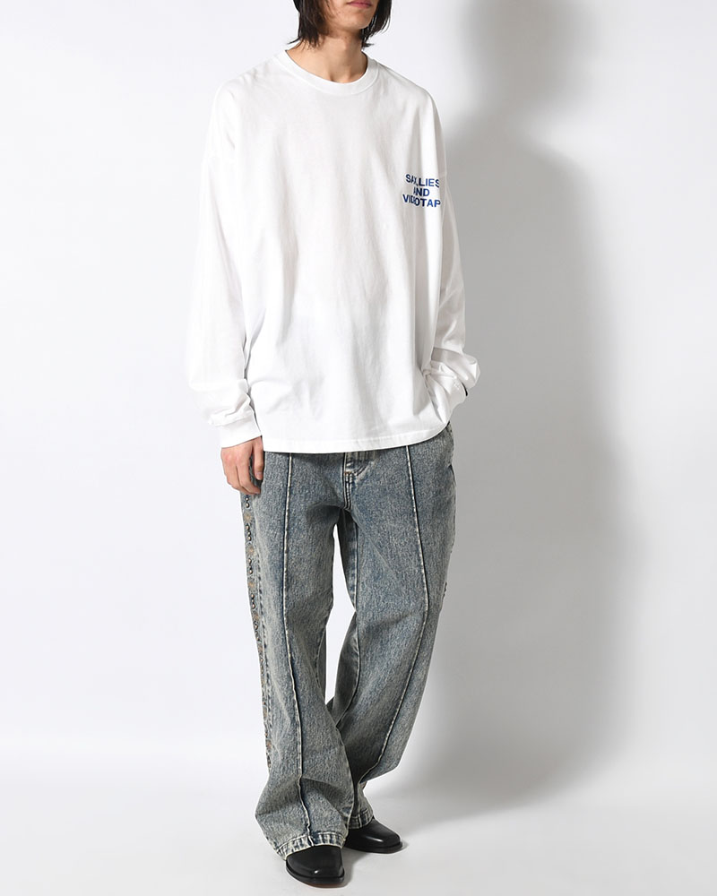 HUMAN ERROR L/S TEE -WHITE-