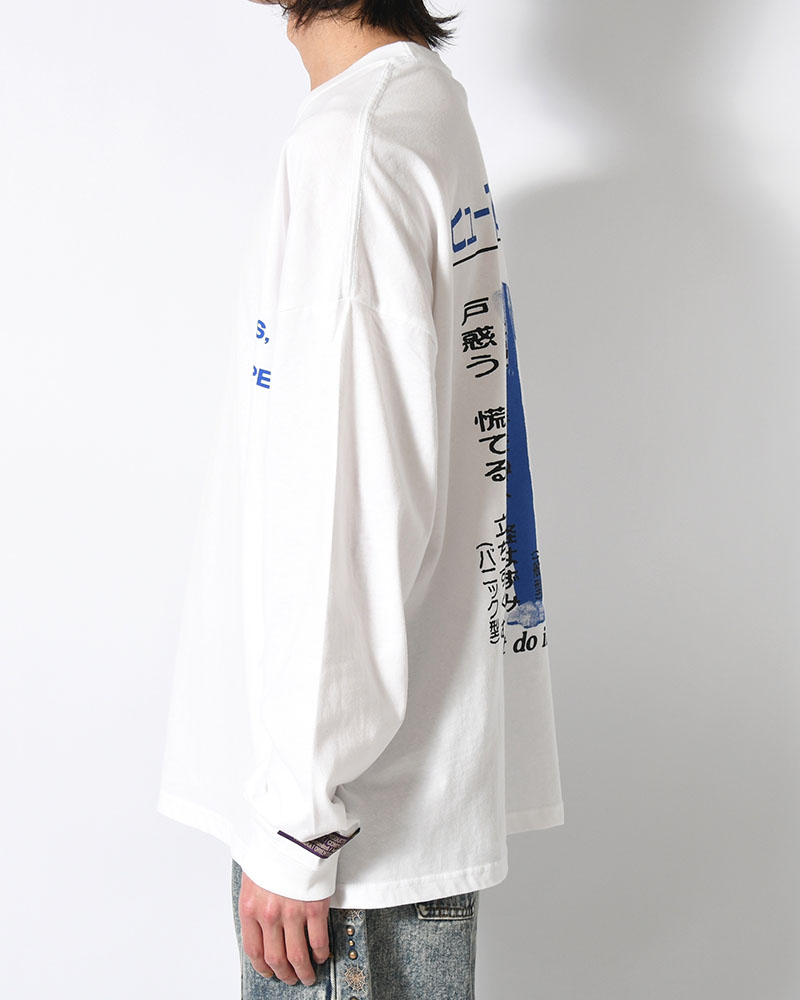 HUMAN ERROR L/S TEE -WHITE-
