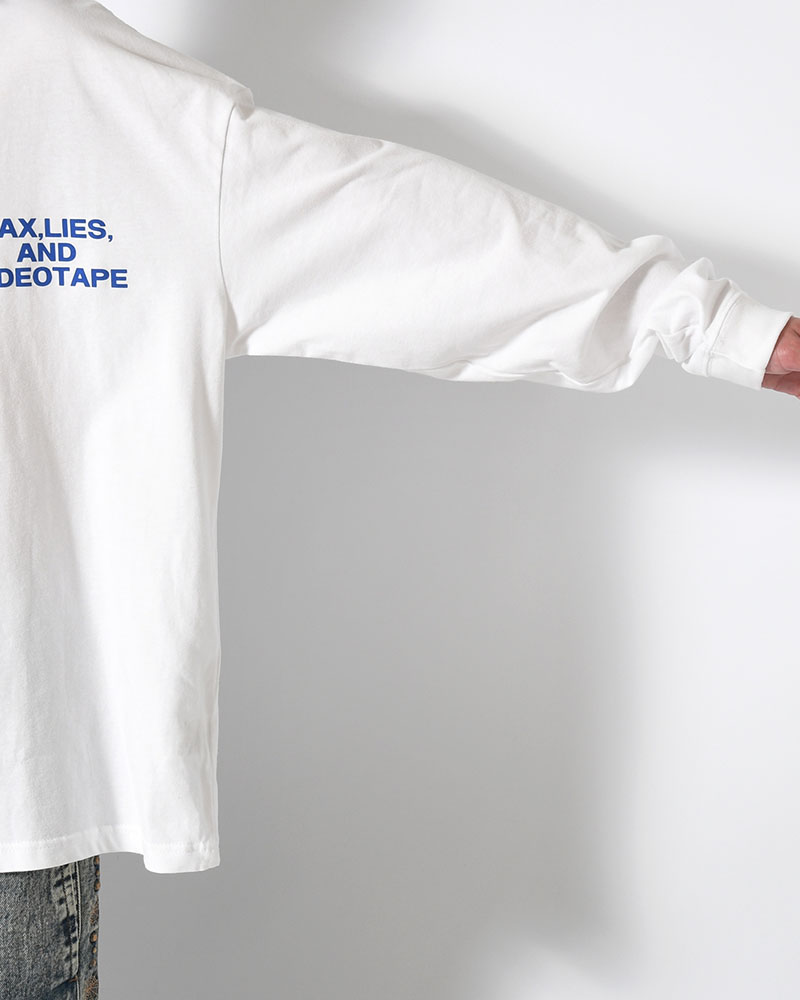 HUMAN ERROR L/S TEE -WHITE-
