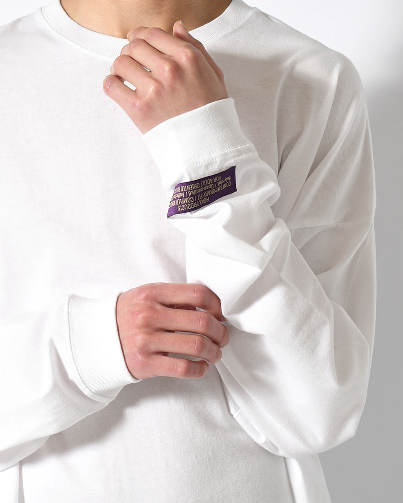 HUMAN ERROR L/S TEE -WHITE-