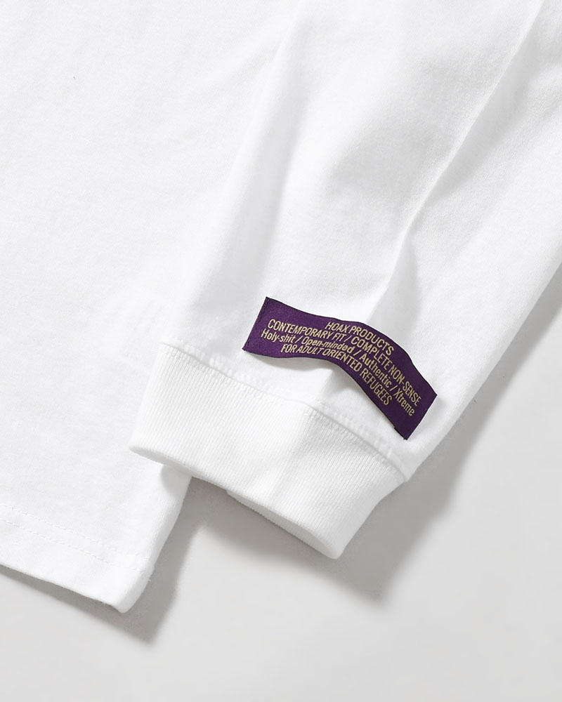 HUMAN ERROR L/S TEE -WHITE-