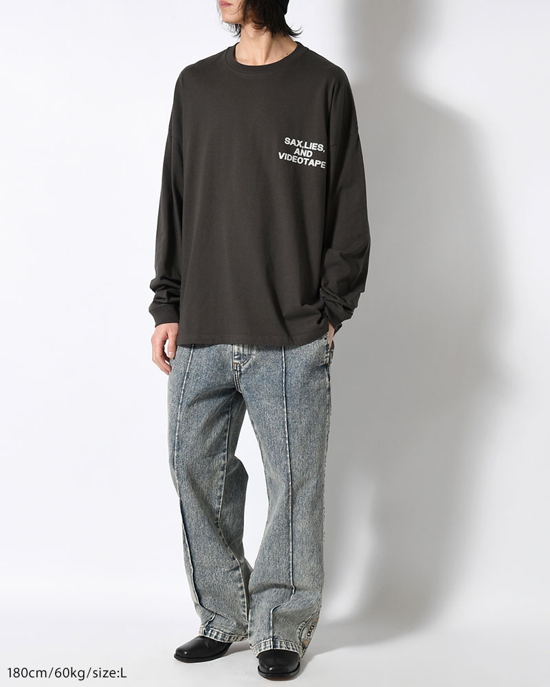 HUMAN ERROR L/S TEE -CHARCOAL-