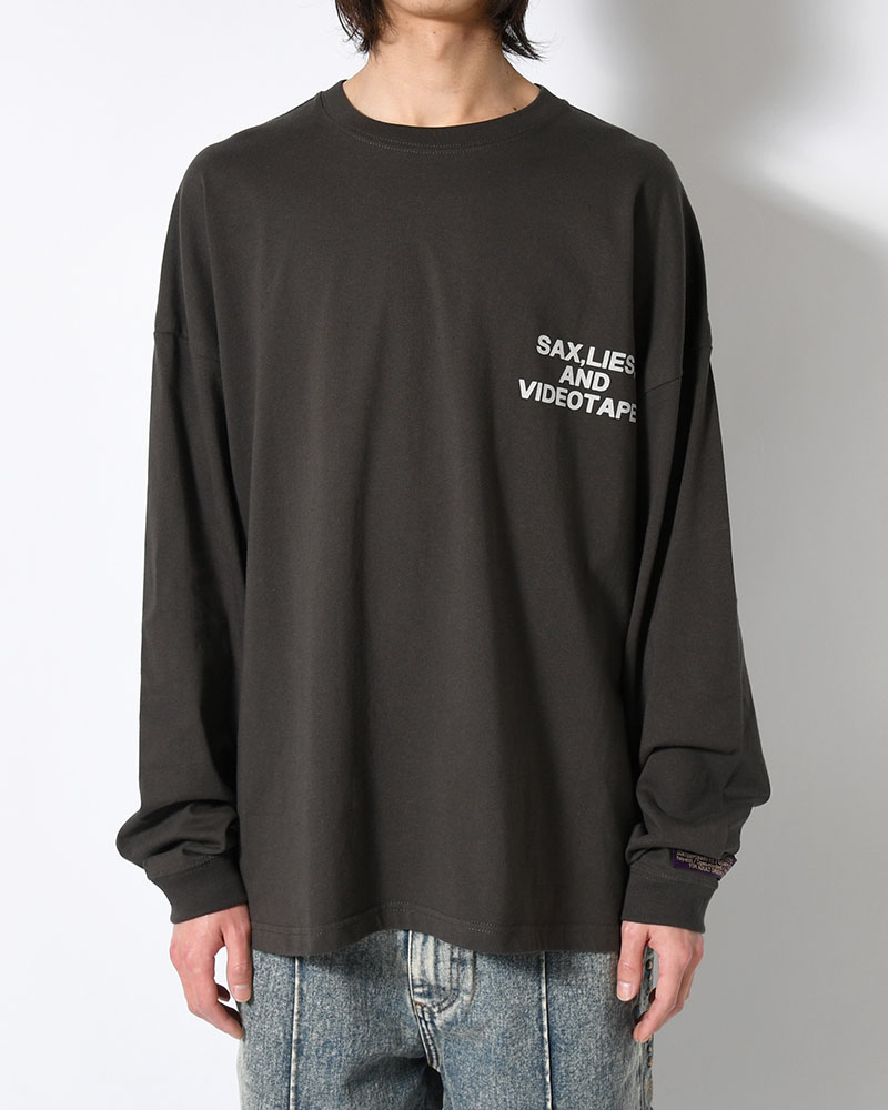 HUMAN ERROR L/S TEE -CHARCOAL-
