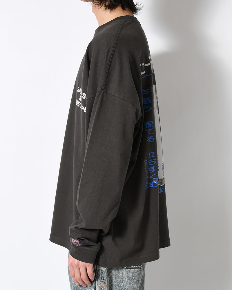 HUMAN ERROR L/S TEE -CHARCOAL-