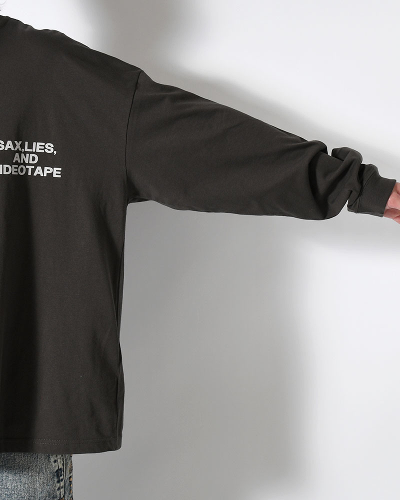 HUMAN ERROR L/S TEE -CHARCOAL-