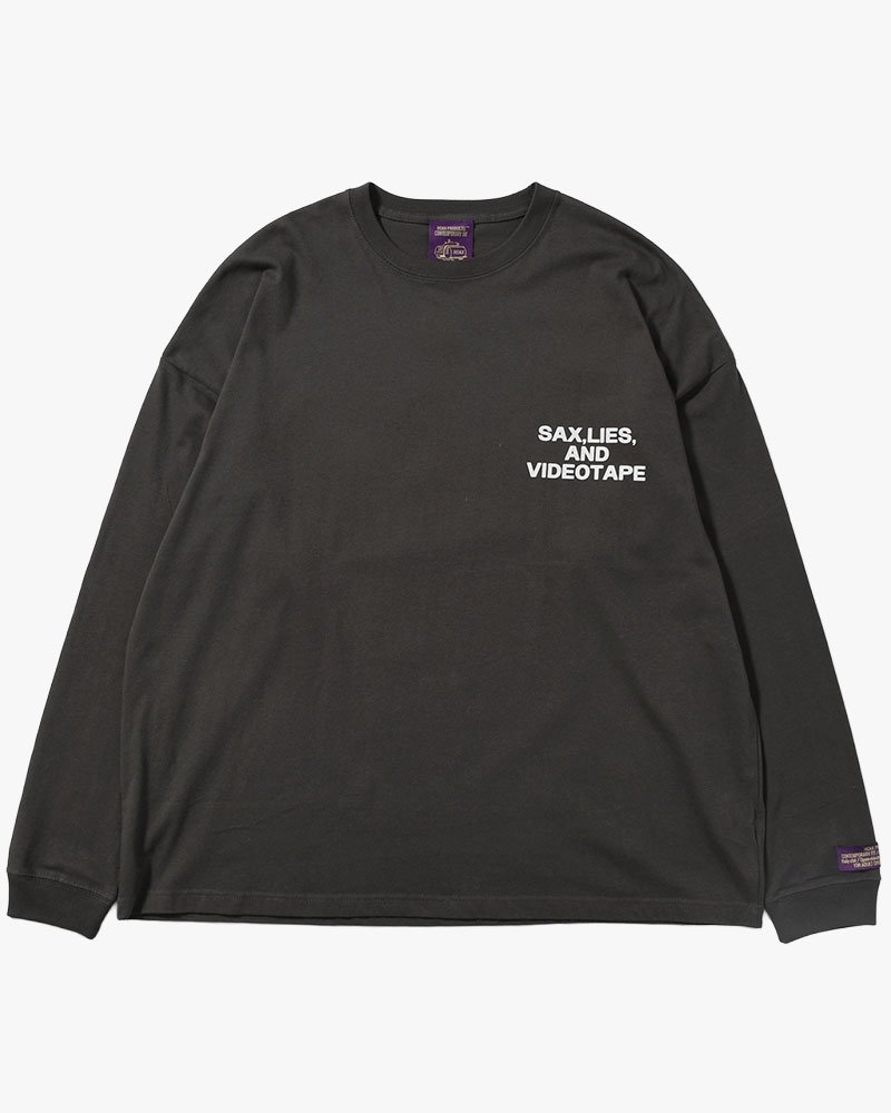 HUMAN ERROR L/S TEE -CHARCOAL-