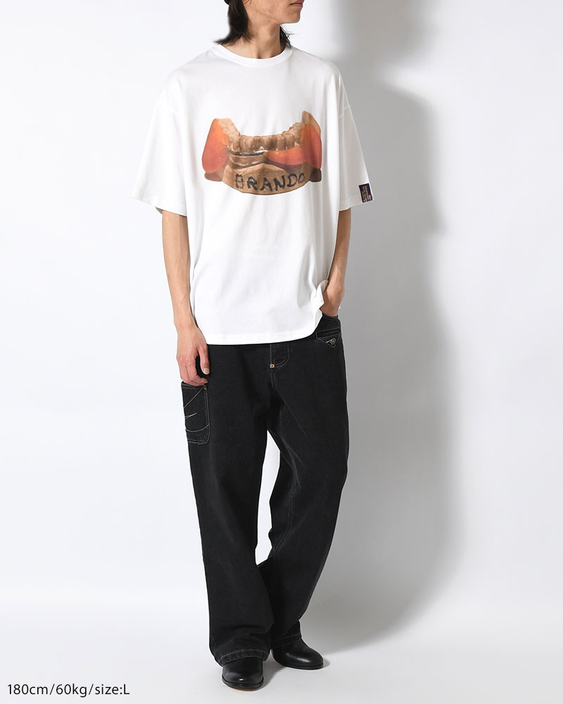 BRANDO TEE -WHITE-