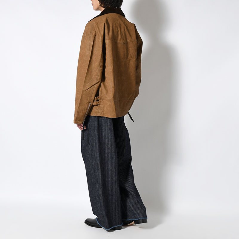 TUCK-BAGGY TYPE 2 Stripe Denim One Wash -2.COLOR-