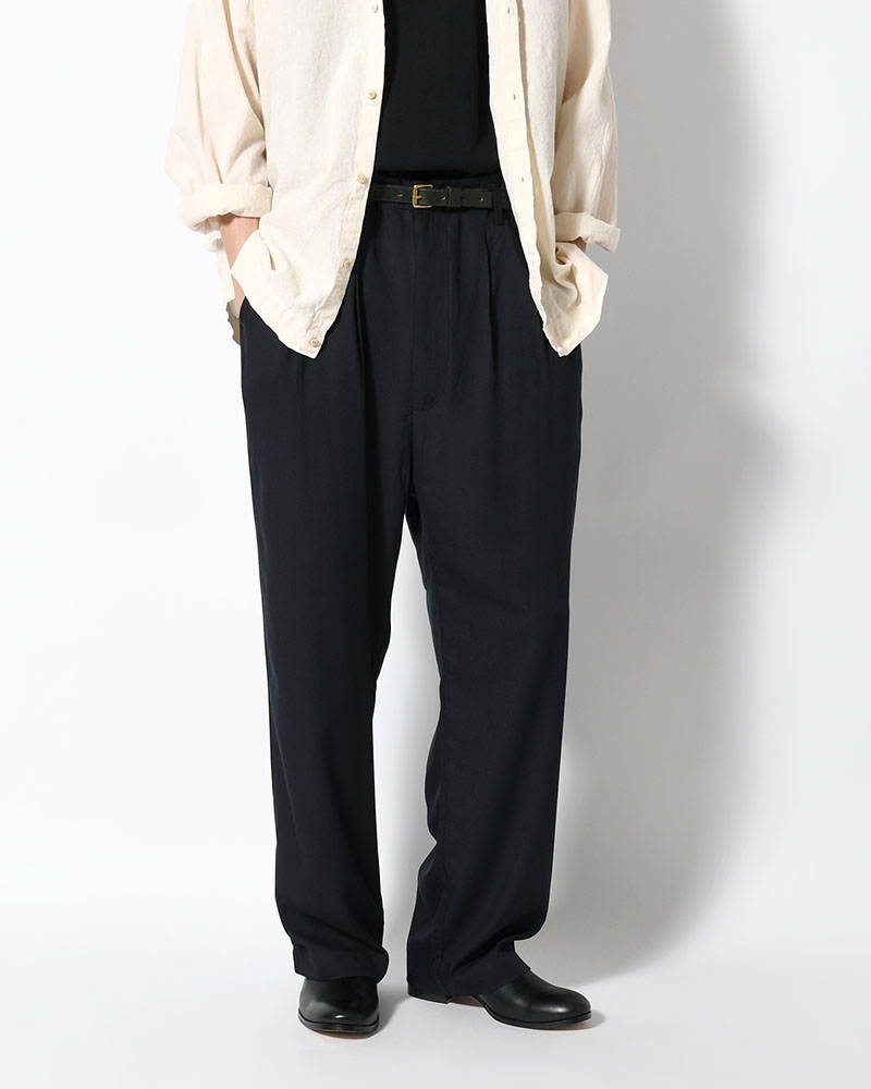 BAMBOO AMUZEN EASY TROUSER -BLACK-