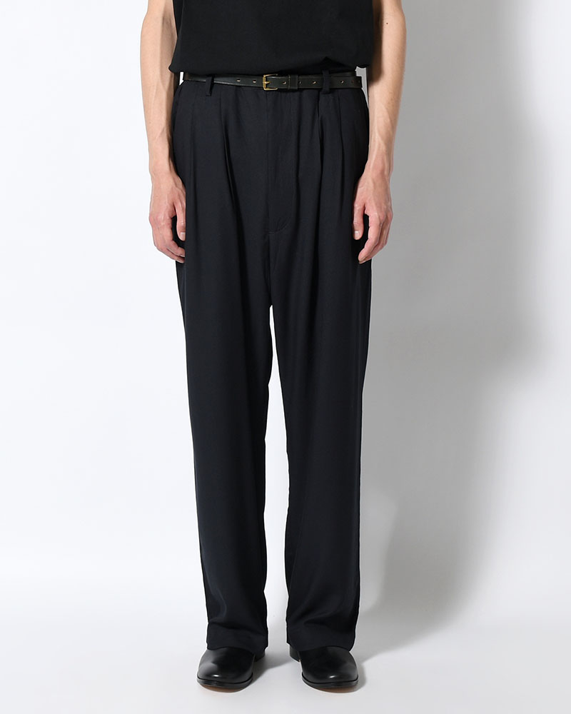 BAMBOO AMUZEN EASY TROUSER -BLACK-