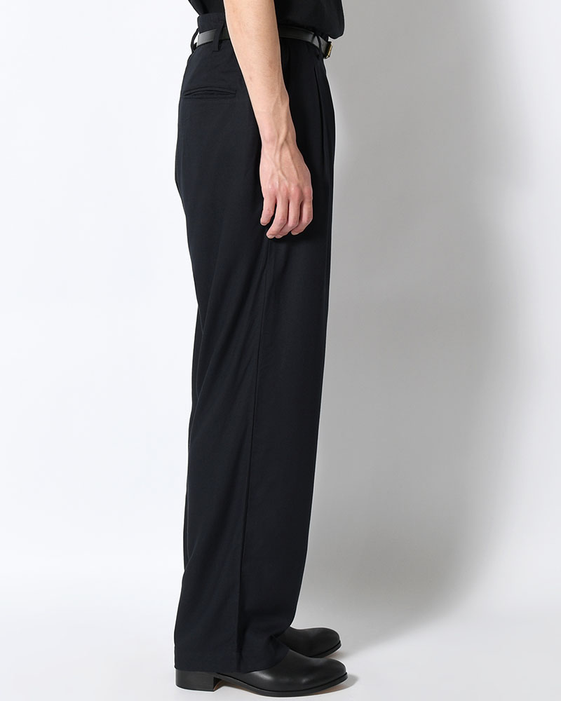 BAMBOO AMUZEN EASY TROUSER -BLACK-