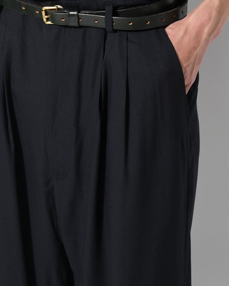 BAMBOO AMUZEN EASY TROUSER -BLACK-