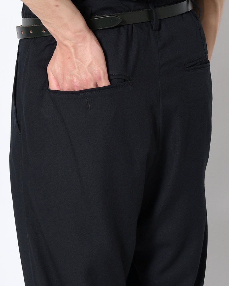 BAMBOO AMUZEN EASY TROUSER -BLACK-