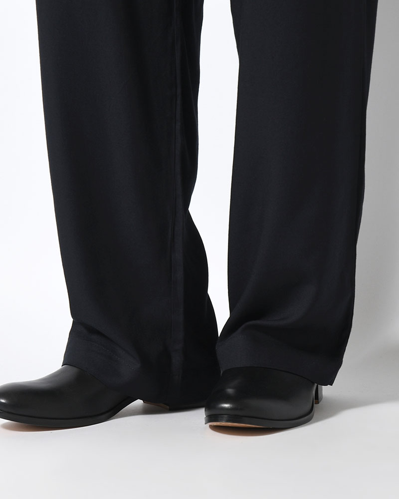 BAMBOO AMUZEN EASY TROUSER -BLACK-