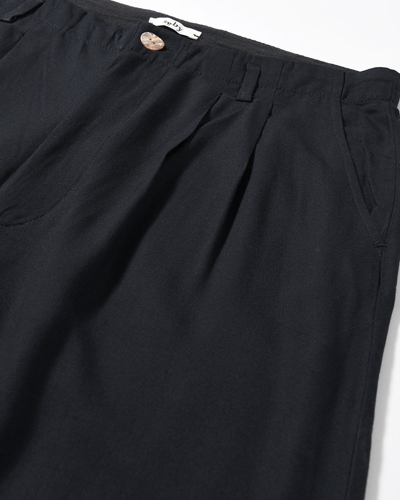 BAMBOO AMUZEN EASY TROUSER -BLACK-