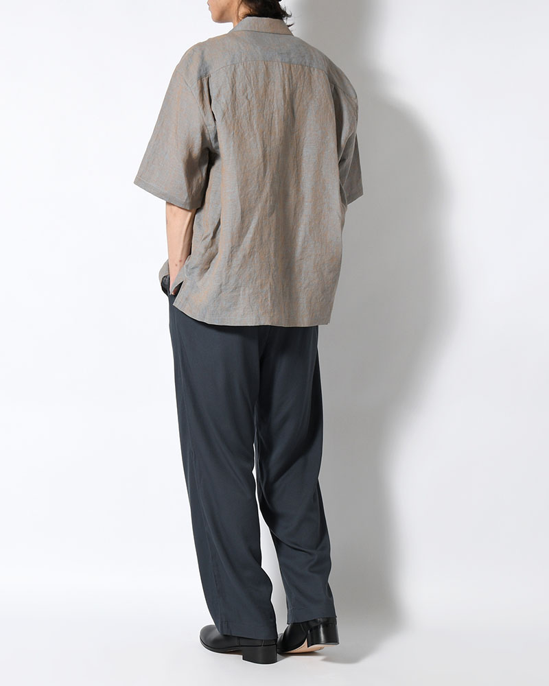BAMBOO AMUZEN EASY TROUSER -GRY NAVY-