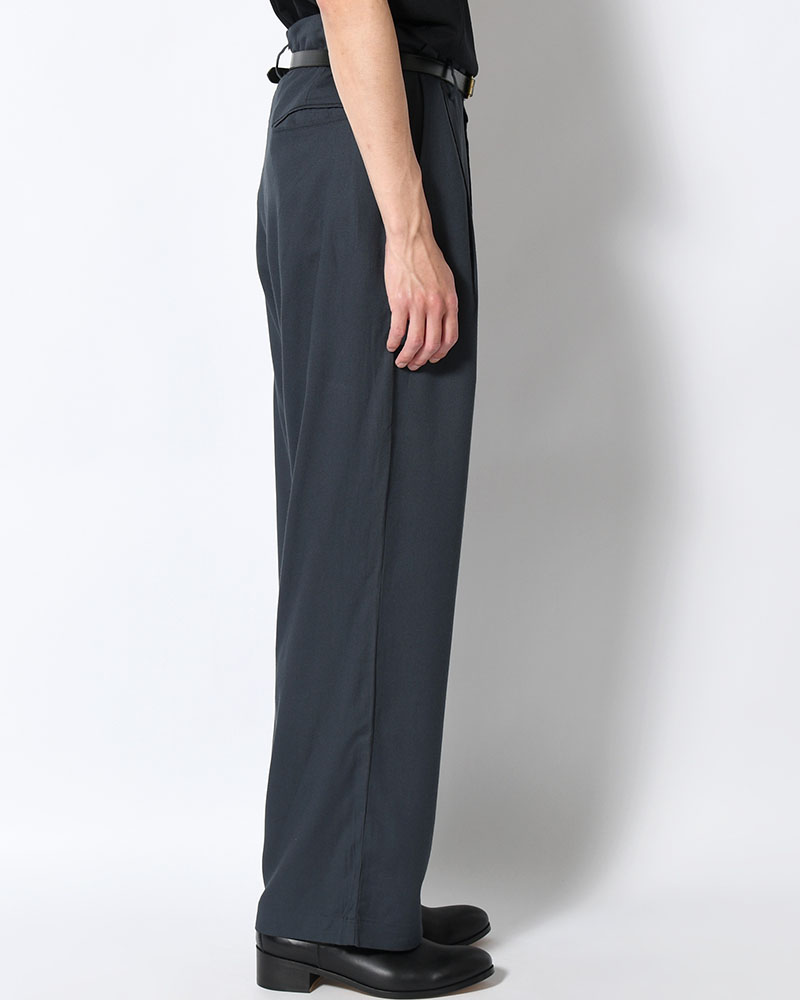 BAMBOO AMUZEN EASY TROUSER -GRY NAVY-