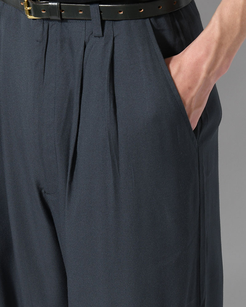 BAMBOO AMUZEN EASY TROUSER -GRY NAVY-