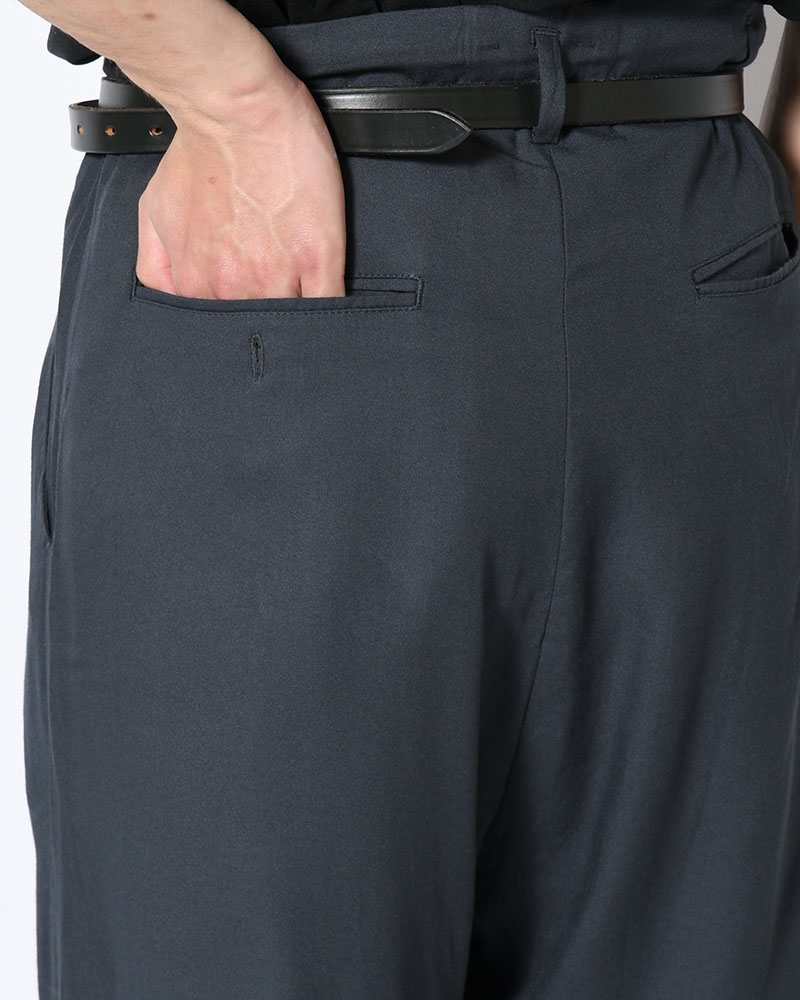 BAMBOO AMUZEN EASY TROUSER -GRY NAVY-