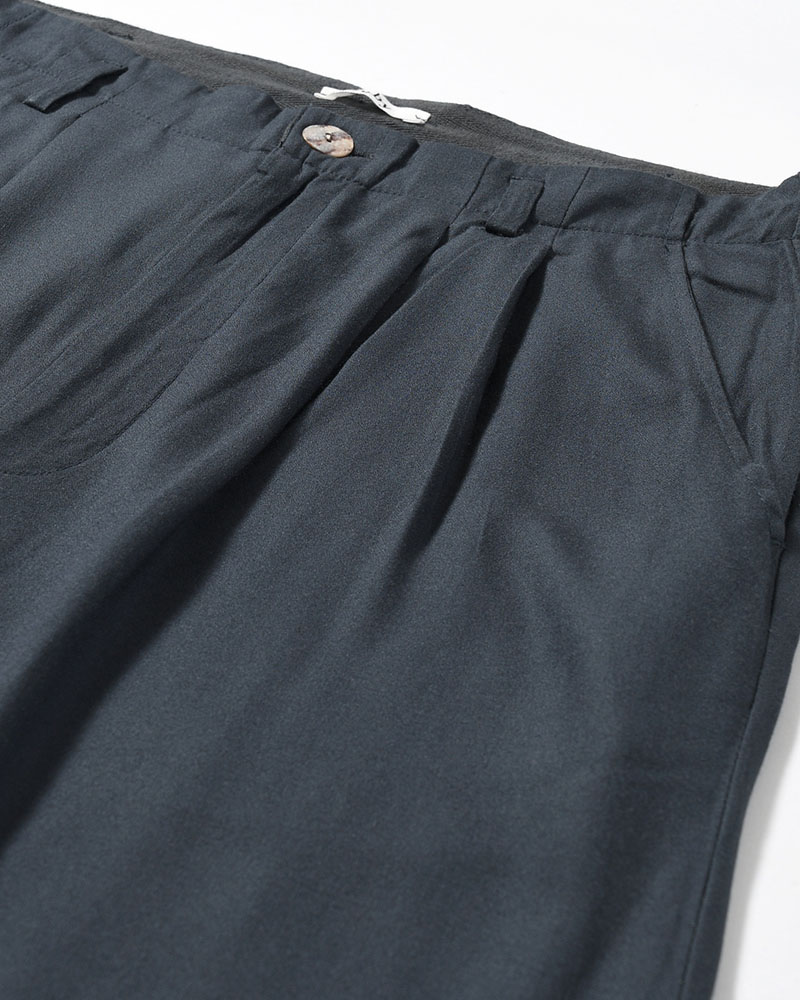 BAMBOO AMUZEN EASY TROUSER -GRY NAVY-