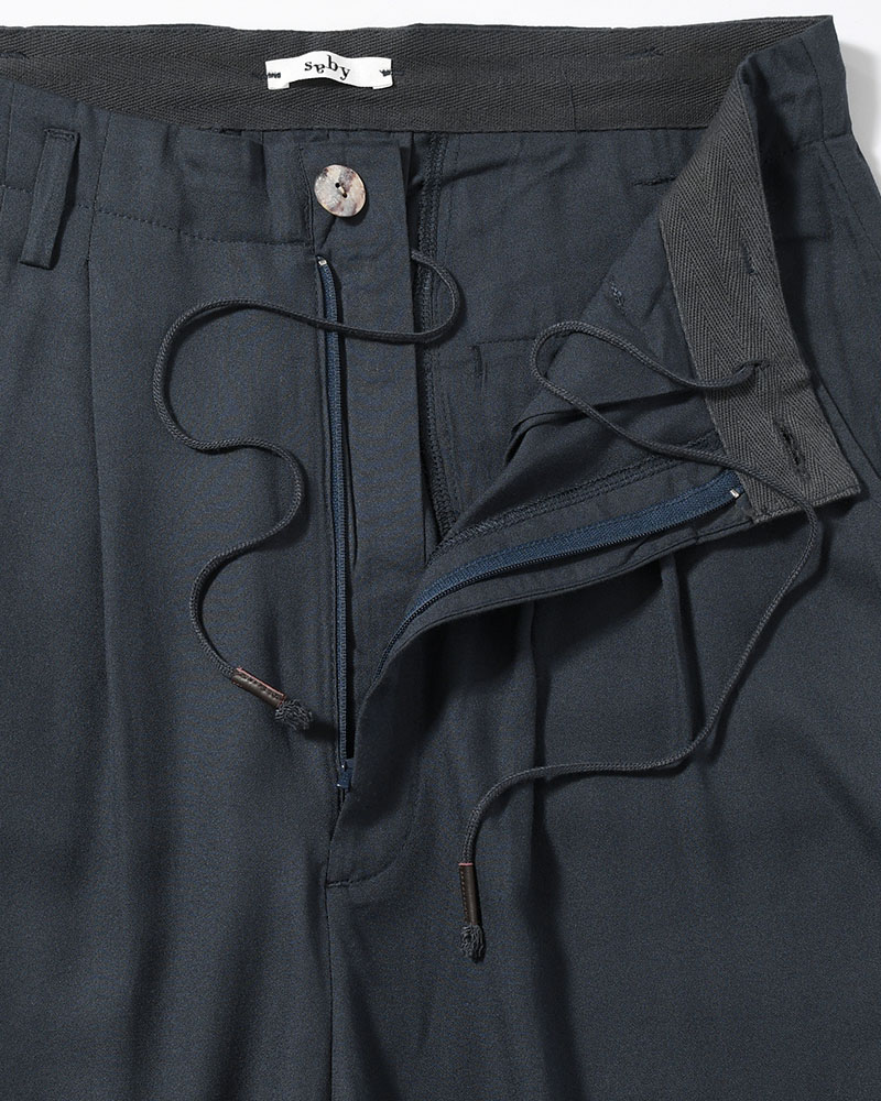 BAMBOO AMUZEN EASY TROUSER -GRY NAVY-