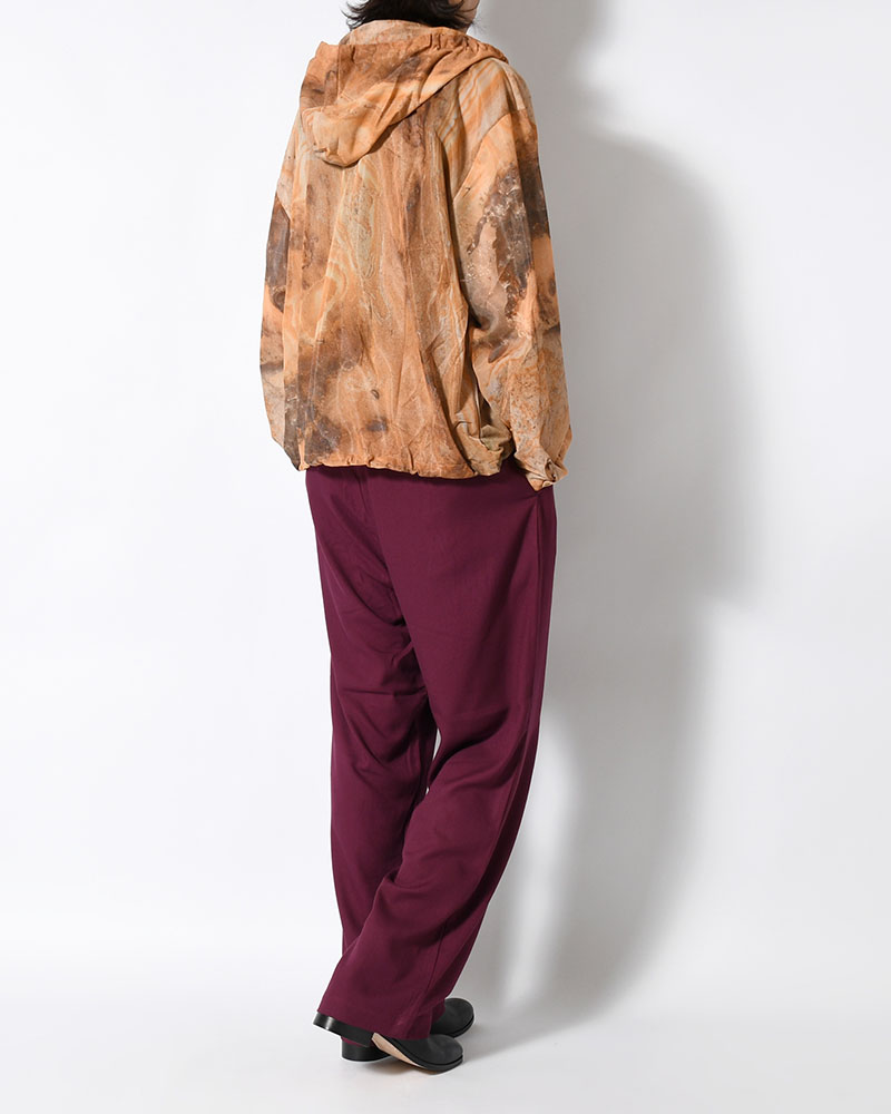 BAMBOO AMUZEN EASY TROUSER -BURGUNDY-