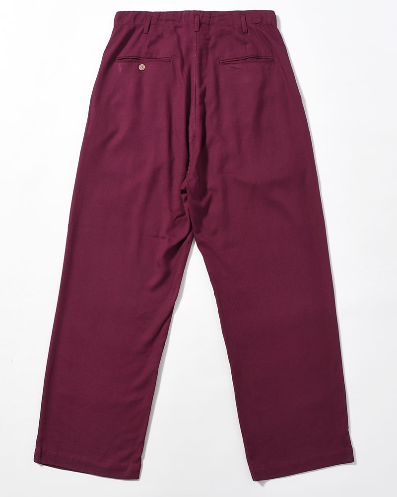BAMBOO AMUZEN EASY TROUSER -BURGUNDY-