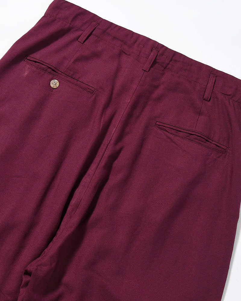 BAMBOO AMUZEN EASY TROUSER -BURGUNDY-