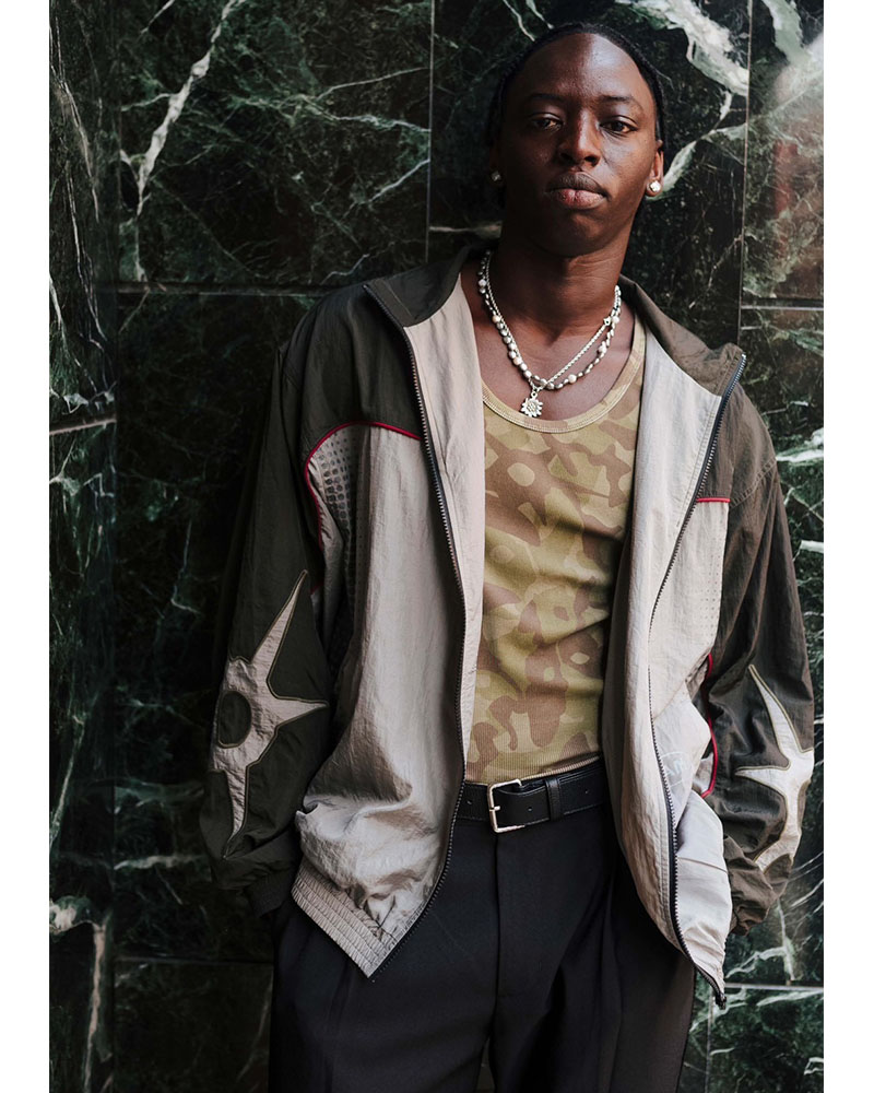 DREAMSCAPE TRACK JACKET -CHARCOAL/GREY-