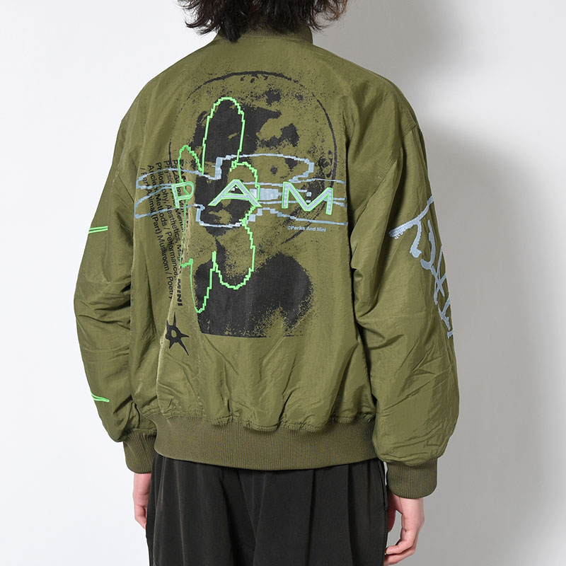 THE EYES OF THE SOUL BOMBER JACKET -ARMY GREEN-