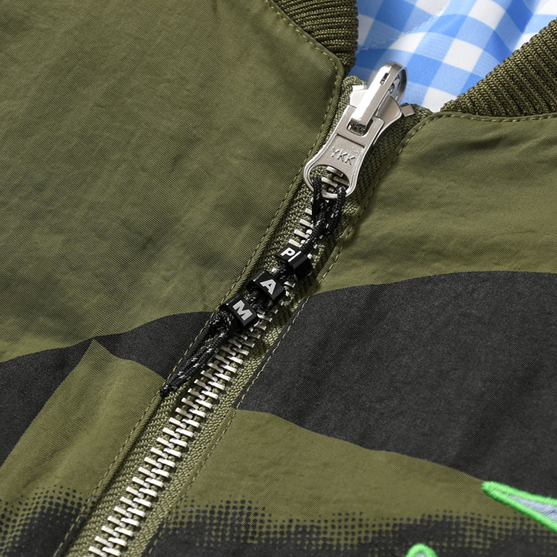 THE EYES OF THE SOUL BOMBER JACKET -ARMY GREEN-